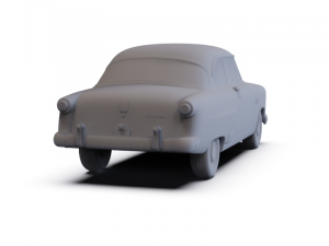 GAZ 12 Zim 1950 PRE-SUPPORTED Modèle 3D