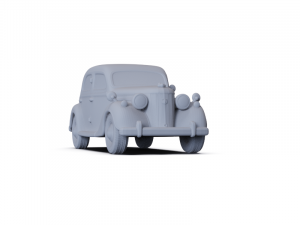 GAZ 12 Zim 1950 PRE-SUPPORTED Modèle 3D