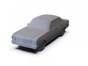 GAZ 12 Zim 1950 PRE-SUPPORTED Modèle 3D