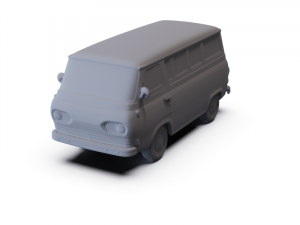 GAZ 12 Zim 1950 PRE-SUPPORTED Modèle 3D
