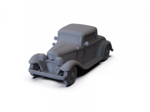 GAZ 12 Zim 1950 PRE-SUPPORTED Modèle 3D