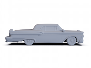GAZ 12 Zim 1950 PRE-SUPPORTED Modèle 3D