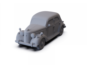 GAZ 12 Zim 1950 PRE-SUPPORTED Modèle 3D