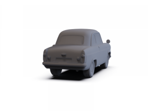 GAZ 12 Zim 1950 PRE-SUPPORTED Modèle 3D