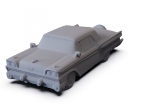 GAZ 12 Zim 1950 PRE-SUPPORTED Modèle 3D