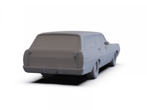 GAZ 12 Zim 1950 PRE-SUPPORTED Modèle 3D