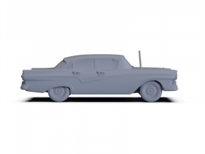 GAZ 12 Zim 1950 PRE-SUPPORTED Modèle 3D
