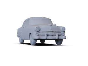GAZ 12 Zim 1950 PRE-SUPPORTED Modèle 3D