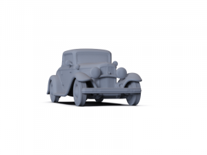 GAZ 12 Zim 1950 PRE-SUPPORTED Modèle 3D