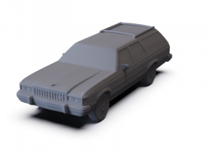 GAZ 12 Zim 1950 PRE-SUPPORTED Modèle 3D