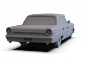 GAZ 12 Zim 1950 PRE-SUPPORTED Modèle 3D