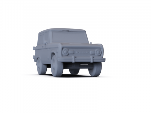 GAZ 12 Zim 1950 PRE-SUPPORTED Modèle 3D