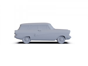 GAZ 12 Zim 1950 PRE-SUPPORTED Modèle 3D