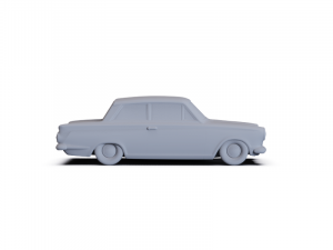 GAZ 12 Zim 1950 PRE-SUPPORTED Modèle 3D