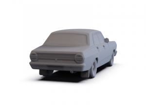 GAZ 12 Zim 1950 PRE-SUPPORTED Modèle 3D