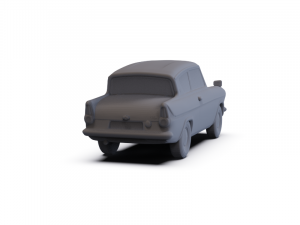 GAZ 12 Zim 1950 PRE-SUPPORTED Modèle 3D