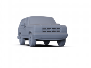 GAZ 12 Zim 1950 PRE-SUPPORTED Modèle 3D