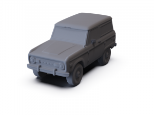 GAZ 12 Zim 1950 PRE-SUPPORTED Modèle 3D