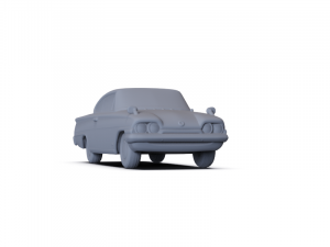 GAZ 12 Zim 1950 PRE-SUPPORTED Modèle 3D