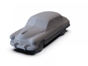 GAZ 12 Zim 1950 PRE-SUPPORTED Modèle 3D