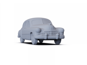 GAZ 12 Zim 1950 PRE-SUPPORTED Modèle 3D