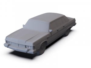 GAZ 14 Chaika 1976 PRE-SUPPORTED 3D Модель
