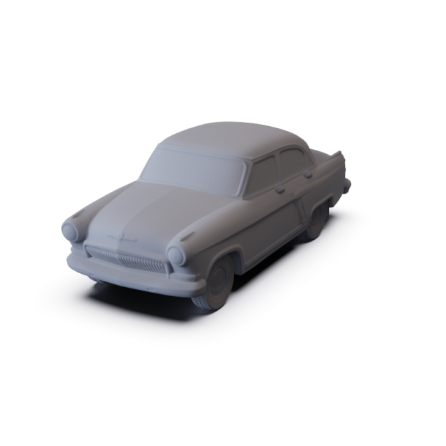 GAZ 21 Volga 1962 PRE-SUPPORTED 3D मॉडल .c4d .max .obj .3ds .fbx .stl .blend 