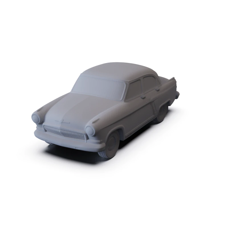GAZ 21 Volga 1962 PRE-SUPPORTED 3D Model .c4d .max .obj .3ds .fbx .stl .blend 