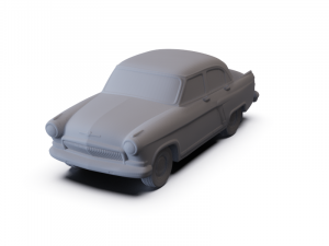 GAZ 21 Volga 1962 PRE-SUPPORTED 3D Модель