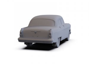 GAZ 21 Volga 1962 PRE-SUPPORTED 3D मॉडल