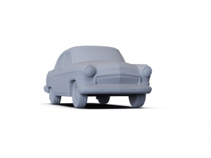 GAZ 21 Volga 1962 PRE-SUPPORTED 3D मॉडल