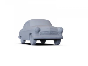 GAZ 21 Volga 1962 PRE-SUPPORTED 3D Model
