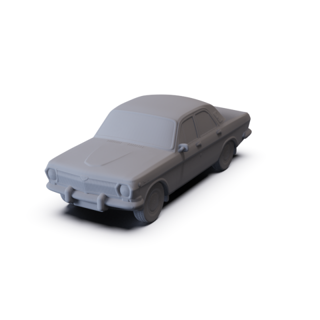 GAZ 24 Volga 1967 PRE-SUPPORTED Modelo 3D .c4d .max .obj .3ds .fbx .stl .blend 