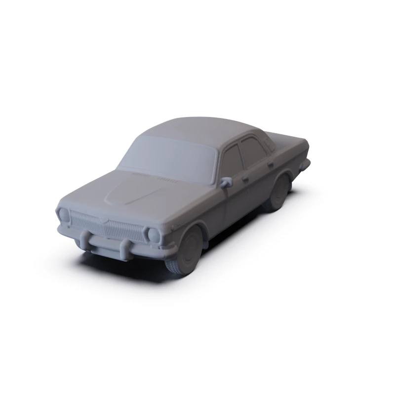 GAZ 24 Volga 1967 PRE-SUPPORTED 3D Model .c4d .max .obj .3ds .fbx .stl .blend 