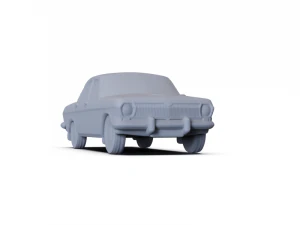 GAZ 24 Volga 1967 PRE-SUPPORTED 3D Model
