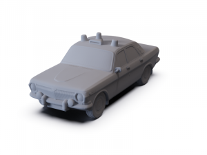 GAZ 24 Volga Militia 1967 PRE-SUPPORTED 3D Модель