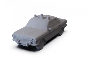 GAZ 24 Volga Militia 1967 PRE-SUPPORTED 3D Model