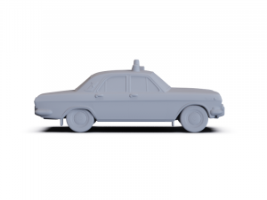 GAZ 24 Volga Militia 1967 PRE-SUPPORTED Modello 3D