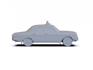 GAZ 24 Volga Militia 1967 PRE-SUPPORTED 3D Model