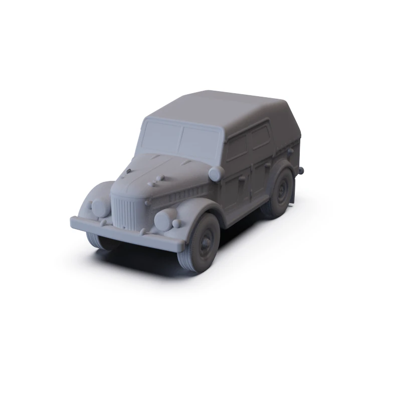 GAZ 69A 1953 PRE-SUPPORTED 3D Model .c4d .max .obj .3ds .fbx .stl .blend 