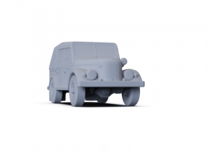 GAZ 69A 1953 PRE-SUPPORTED Modello 3D