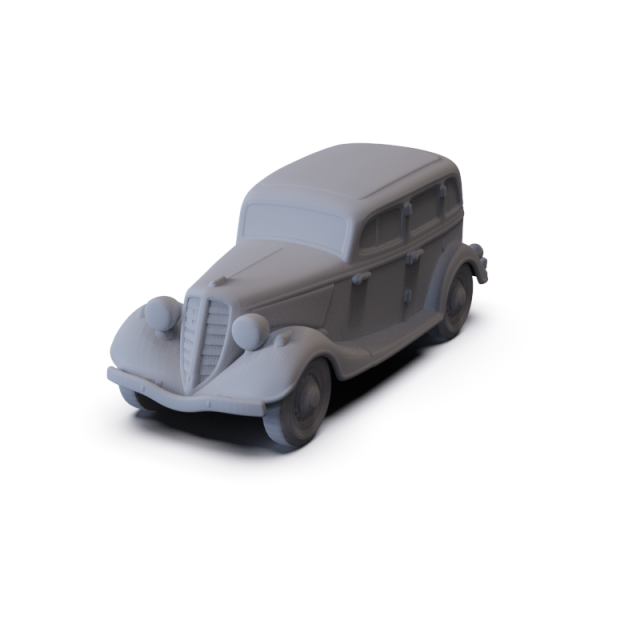 GAZ M-1 1936 PRE-SUPPORTED 3D Model .c4d .max .obj .3ds .fbx .stl .blend 