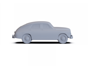 GAZ M20 Pobeda 1950 PRE-SUPPORTED Modello 3D