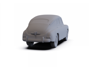 GAZ M20 Pobeda 1950 PRE-SUPPORTED Modello 3D