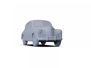 GAZ M20 Pobeda 1950 PRE-SUPPORTED Modello 3D