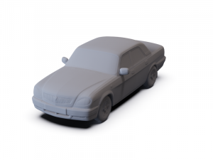 GAZ Volga 2004 PRE-SUPPORTED 3D Модель