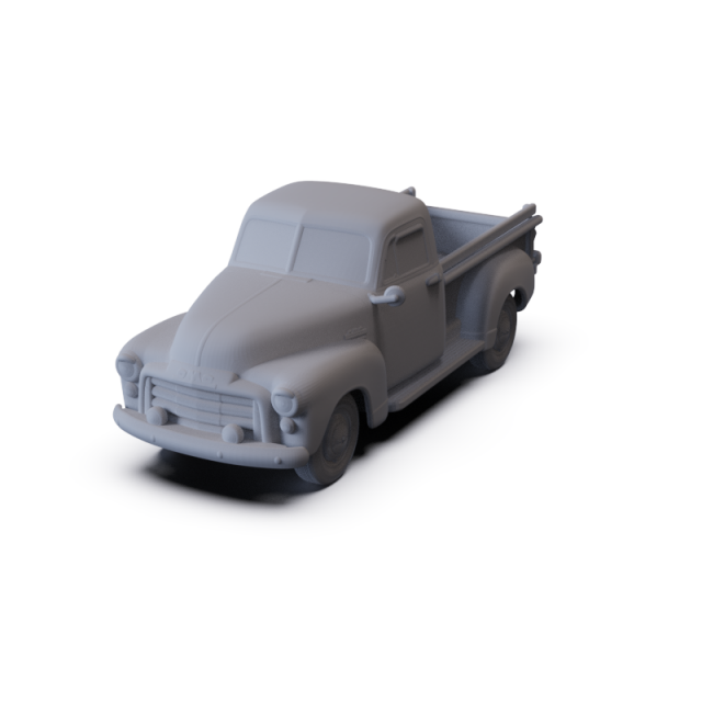 GMC 9300 1952 PRE-SUPPORTED 3D Model .c4d .max .obj .3ds .fbx .stl .blend 