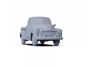 GMC 9300 1952 PRE-SUPPORTED 3D Model