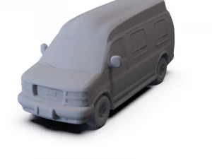 GMC Savana YF7 Upfitter 1997 PRE-SUPPORTED 3D Model