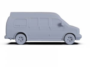 GMC Savana YF7 Upfitter 1997 PRE-SUPPORTED Modello 3D